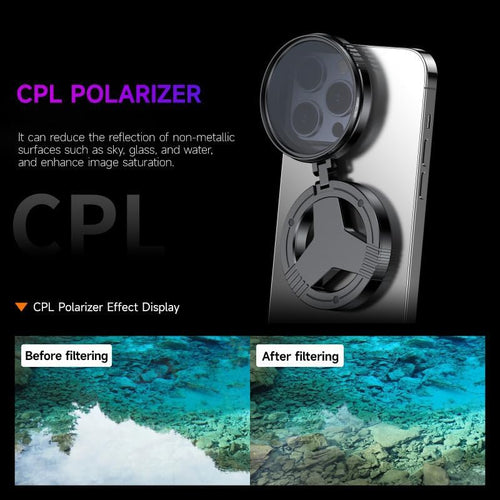 52mm Glass Phone CPL Polarizer Lens