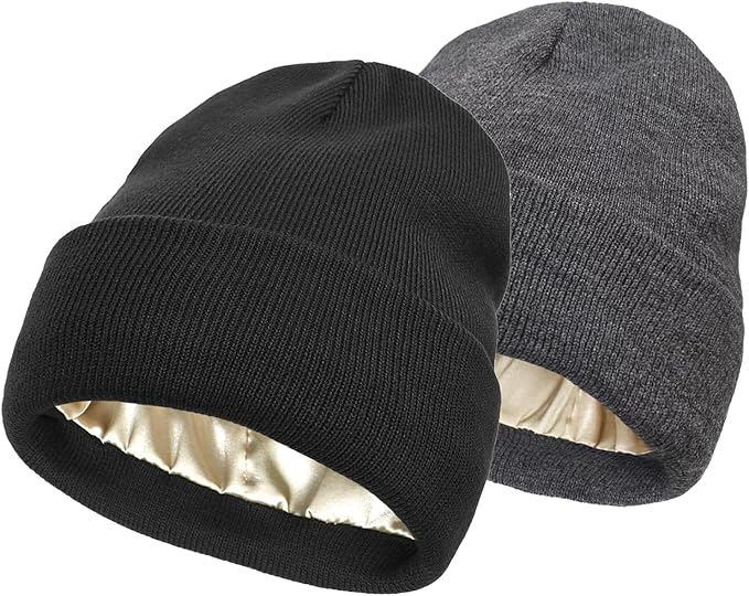 Silky Satin-Lined Winter Beanie