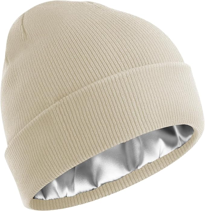 Silky Satin-Lined Winter Beanie