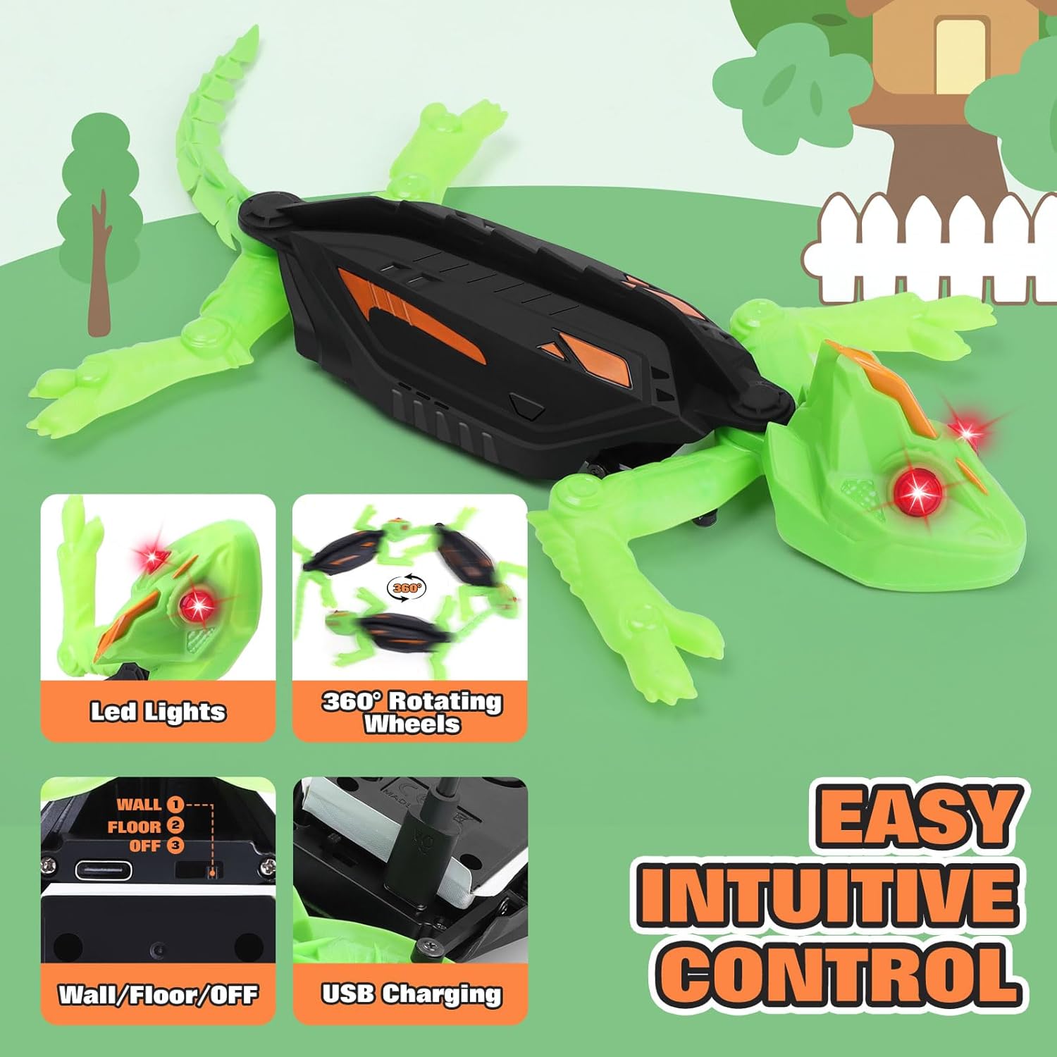 Wall Climbing Remote Control Gecko Toy
