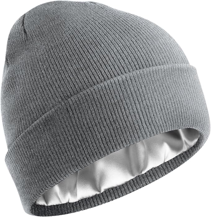 Silky Satin-Lined Winter Beanie