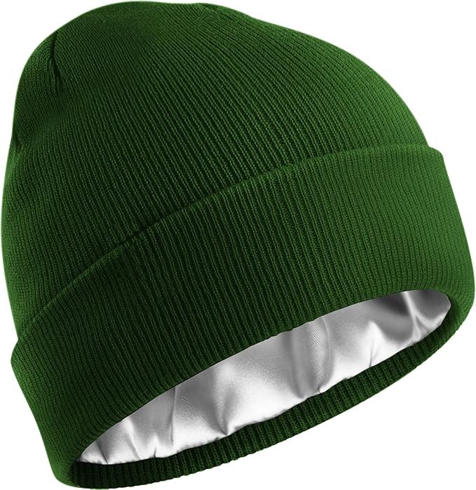 Silky Satin-Lined Winter Beanie
