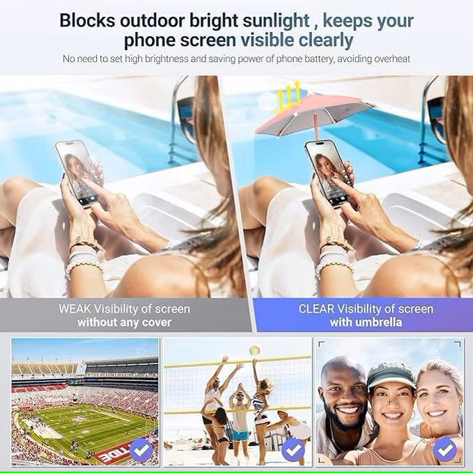 Portable magnetic phone Umbrella