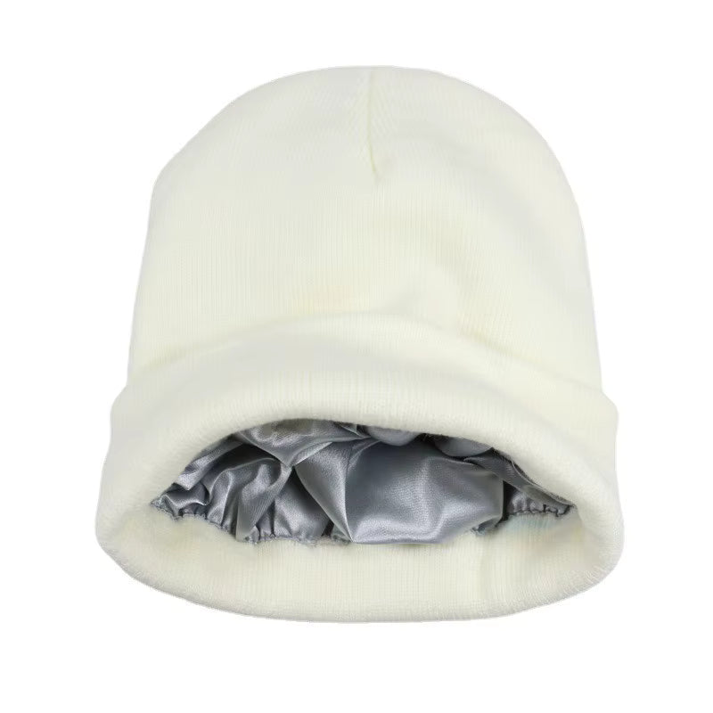 Silky Satin-Lined Winter Beanie